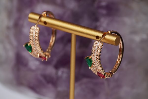 Boucles d'oreilles Rosy