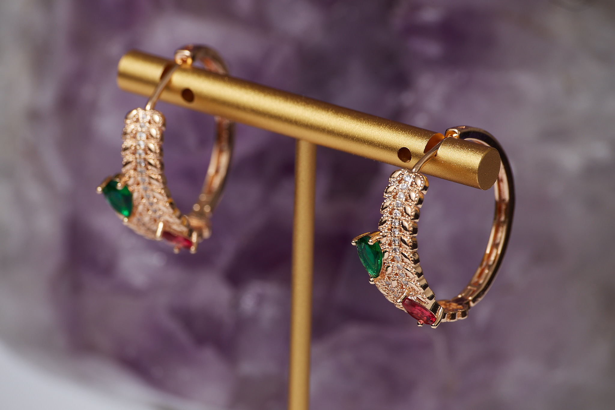 Boucles d'oreilles Rosy